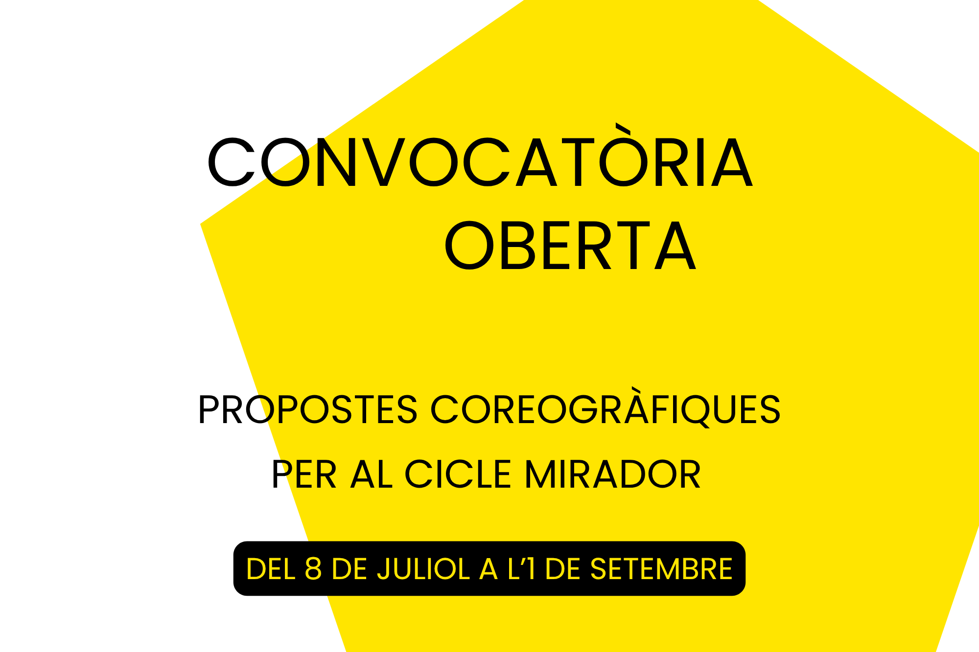 Convocatòria Oberta